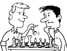 Schach-Spiel Online -färbung